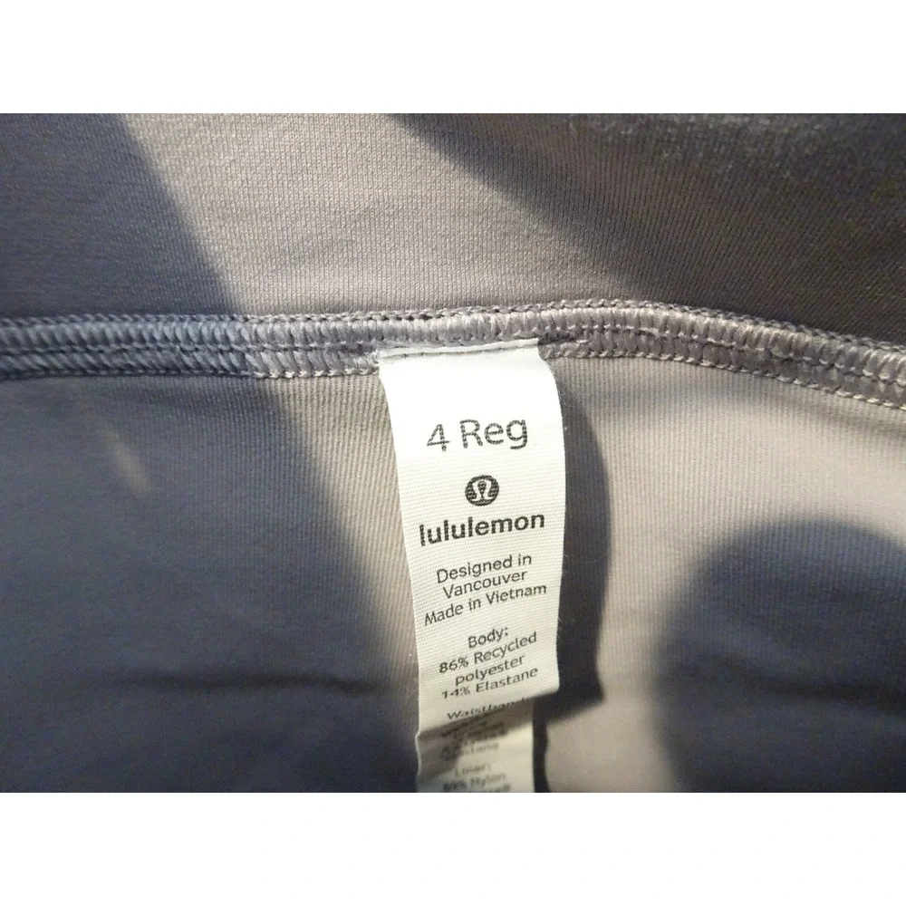 Lululemon Pace Setter Skirt Lavender Grey Athletic Tennis Running Skort Tiered